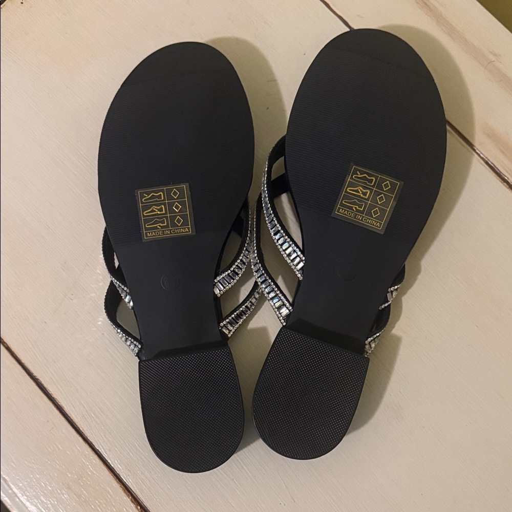 Allot Women's Rhinestone Sandals - Picture 3 of 4